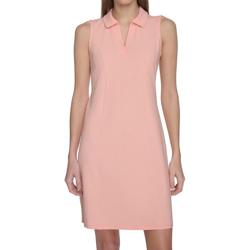 NWT Andrew Marc Women's‎ Sleeveless Active Tennis Dress - Color Peach - Size XL
